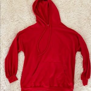 L Red Hoodie